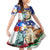 Philippines and American Together Family Matching Mermaid Dress and Hawaiian Shirt Filipino Eagle and Statue of Liberty - Wonder Print Shop