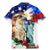 Philippines and American Together Family Matching Mermaid Dress and Hawaiian Shirt Filipino Eagle and Statue of Liberty - Wonder Print Shop