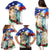 Philippines and American Together Family Matching Puletasi and Hawaiian Shirt Filipino Eagle and Statue of Liberty - Wonder Print Shop