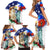 Philippines and American Together Family Matching Short Sleeve Bodycon Dress and Hawaiian Shirt Filipino Eagle and Statue of Liberty - Wonder Print Shop