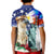 Philippines and American Together Kid Polo Shirt Filipino Eagle and Statue of Liberty - Wonder Print Shop