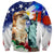 Philippines and American Together Sweatshirt Filipino Eagle and Statue of Liberty