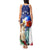 Philippines and American Together Tank Maxi Dress Filipino Eagle and Statue of Liberty