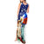 Philippines and American Together Tank Maxi Dress Filipino Eagle and Statue of Liberty