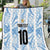 Custom Argentina Champion Football 2024 Quilt La Albiceleste Campeon de America