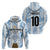 Custom Argentina Champion Football 2024 Zip Hoodie La Albiceleste Campeon de America - Wonder Print Shop