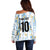 Custom Argentina Football Off Shoulder Sweater Vamos La Albiceleste Camouflage Style - Wonder Print Shop