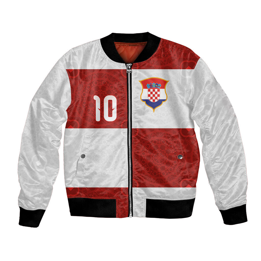 Custom Croatia Football Bomber Jacket New Chapter - Croatian Lace - Making Inspiration Home Color