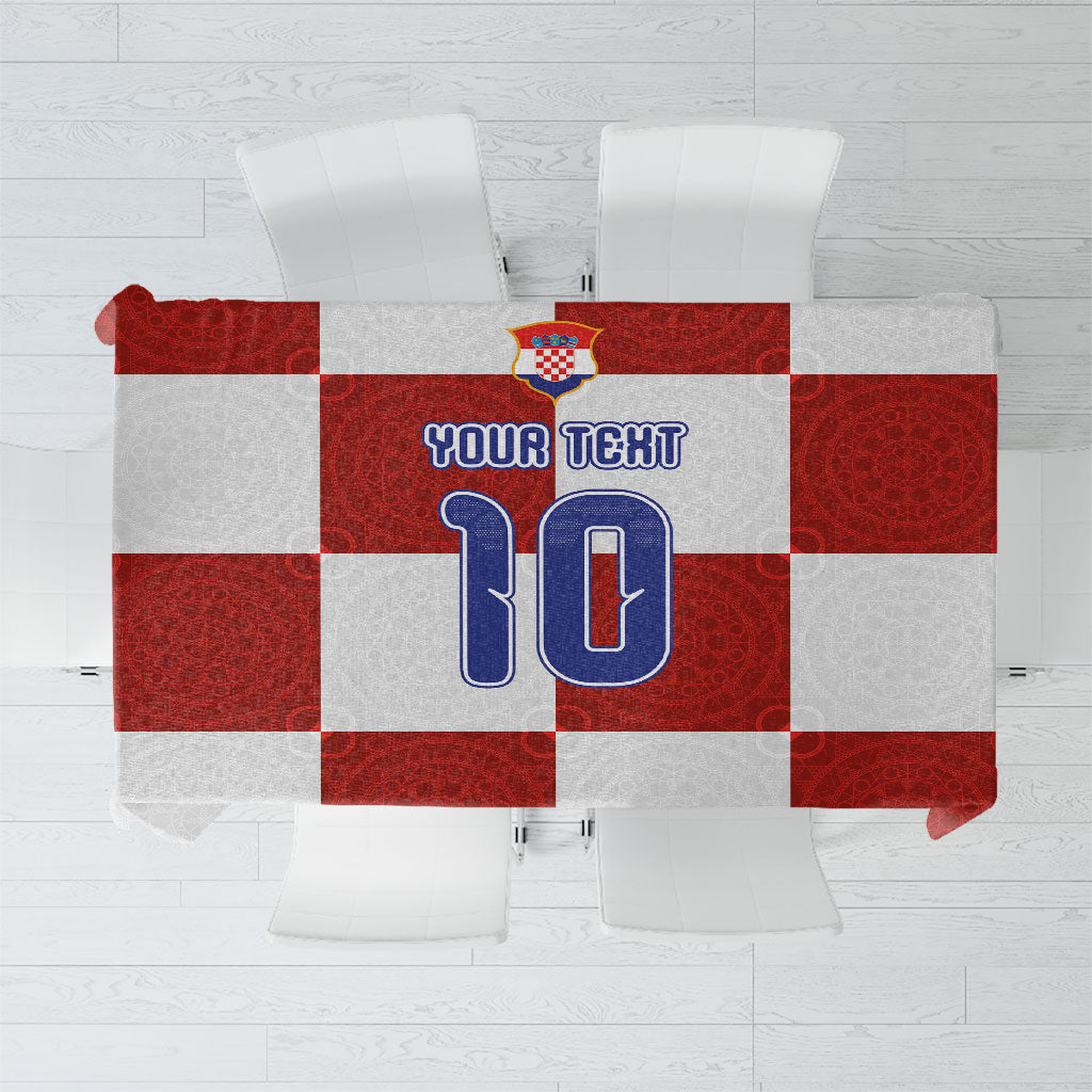 Custom Croatia Football Tablecloth New Chapter - Croatian Lace - Making Inspiration Home Color