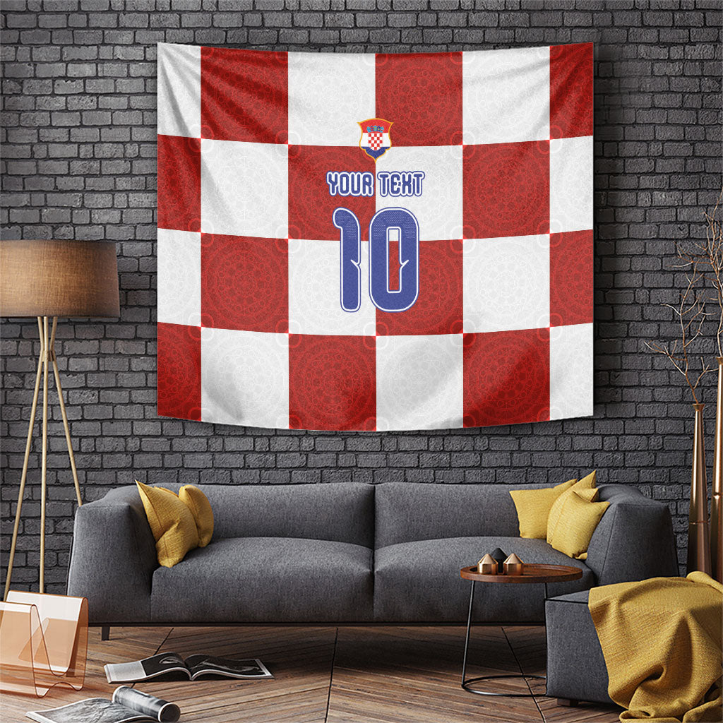 Custom Croatia Football Tapestry New Chapter - Croatian Lace - Making Inspiration Home Color