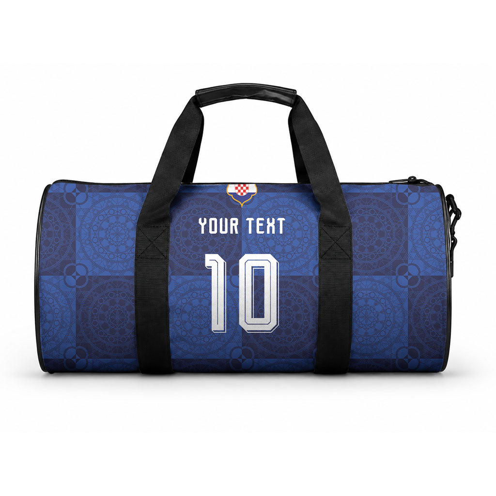 Custom Croatia Football Duffle Bag New Chapter - Croatian Lace - Making Inspiration Away Color