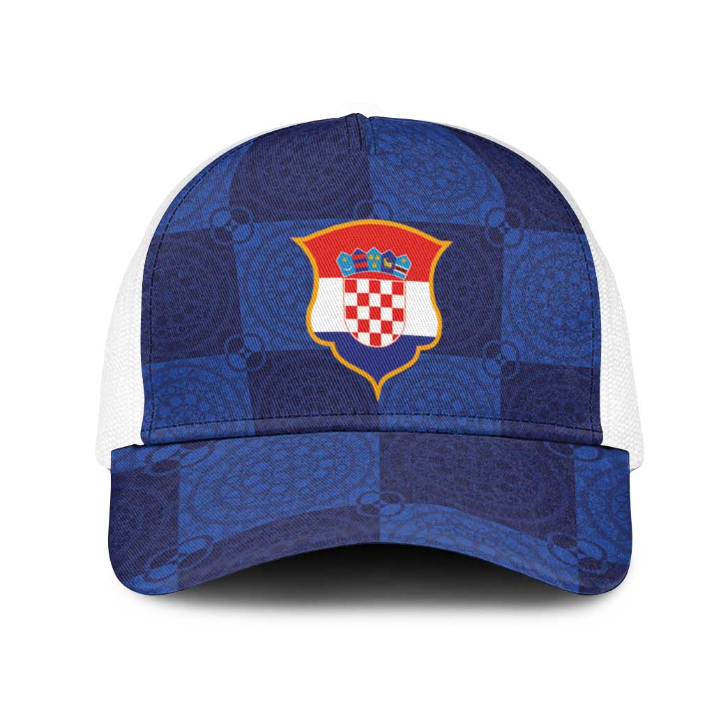 Croatia Football Mesh Trucker Cap New Chapter - Croatian Lace - Making Inspiration Away Color