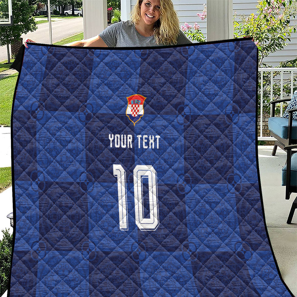 Custom Croatia Football Quilt New Chapter - Croatian Lace - Making Inspiration Away Color