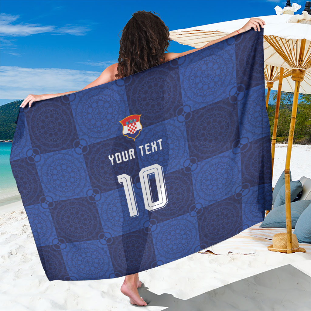 Custom Croatia Football Sarong New Chapter - Croatian Lace - Making Inspiration Away Color