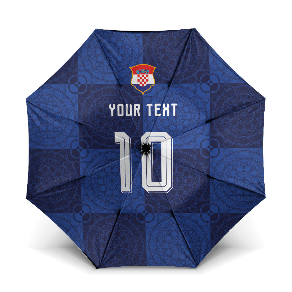 Custom Croatia Football Umbrella New Chapter - Croatian Lace - Making Inspiration Away Color
