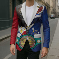 Custom Philippines World Champion Boxing Blazer Eagle-Grunge Design - Wonder Print Shop