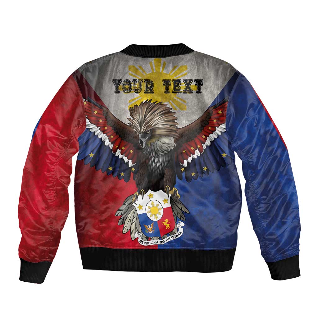 Custom Philippines World Champion Boxing Bomber Jacket Eagle-Grunge Design - Wonder Print Shop
