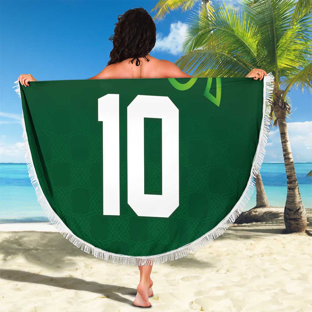 Custom Ireland Rugby-Celtic Shamrocks Beach Blanket