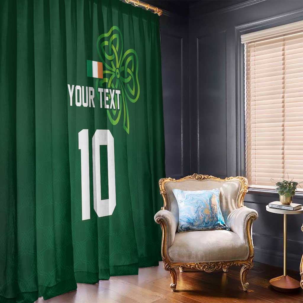 Custom Ireland Rugby-Celtic Shamrocks Window Curtain
