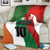 Custom Canada and Ireland Blanket Shamrocks and Maple Leaves