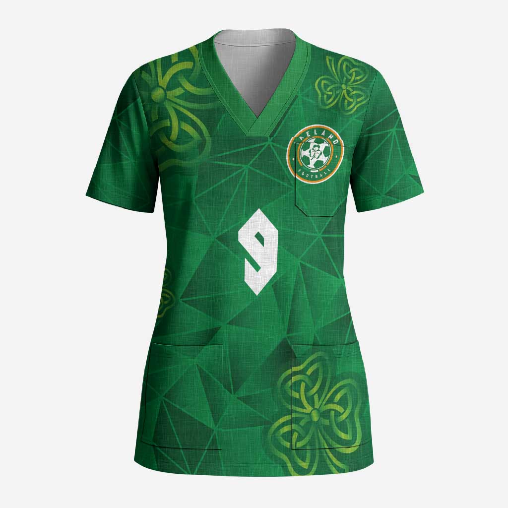 Custom Ireland Football Scrub Top Shamrock Celtic Geometric Sport