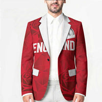 Custom England Rugby Blazer Roses Geometric Sport