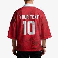 Custom England Rugby Kimono Roses Geometric Sport