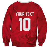 Custom England Rugby Sweatshirt Roses Geometric Sport