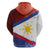 Philippines National Flag Day Zip Hoodie Polynesian and Yakan Tattoo Brush Style