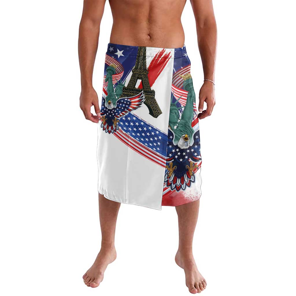 French-American Heritage Month Lavalava Dual Heritage and National Flag