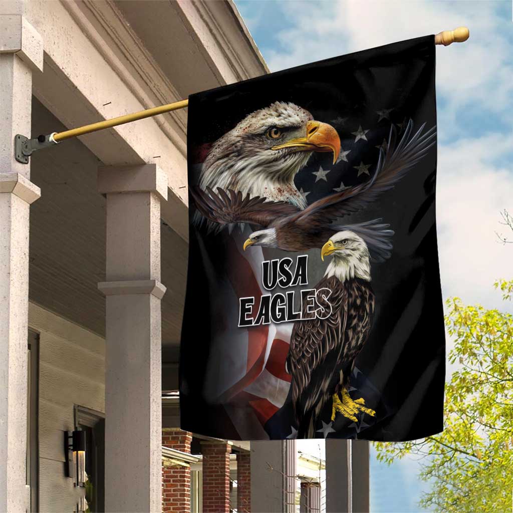 American Eagles Garden Flag United States Flag Vintage Style - Wonder Print Shop