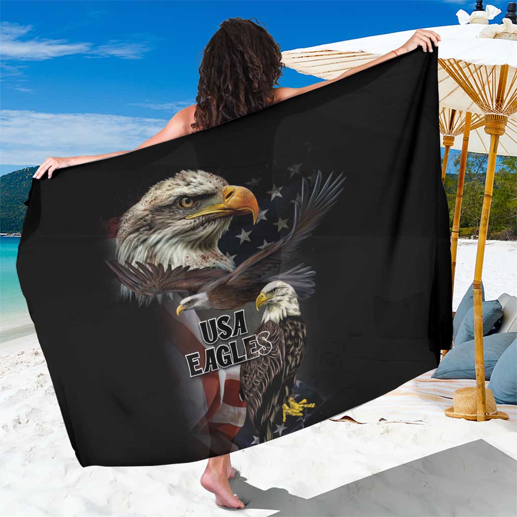 American Eagles Sarong United States Flag Vintage Style