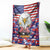 American Eagles Blanket United States Flag Camouflage Style