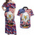 American Eagles Couples Matching Off Shoulder Maxi Dress and Hawaiian Shirt United States Flag Camouflage Style - Wonder Print Shop