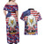 American Eagles Couples Matching Off Shoulder Maxi Dress and Hawaiian Shirt United States Flag Camouflage Style - Wonder Print Shop