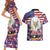 American Eagles Couples Matching Short Sleeve Bodycon Dress and Hawaiian Shirt United States Flag Camouflage Style - Wonder Print Shop