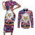 American Eagles Couples Matching Short Sleeve Bodycon Dress and Long Sleeve Button Shirt United States Flag Camouflage Style - Wonder Print Shop