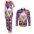 American Eagles Couples Matching Tank Maxi Dress and Long Sleeve Button Shirt United States Flag Camouflage Style - Wonder Print Shop