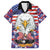 American Eagles Family Matching Long Sleeve Bodycon Dress and Hawaiian Shirt United States Flag Camouflage Style - Wonder Print Shop