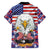 American Eagles Family Matching Long Sleeve Bodycon Dress and Hawaiian Shirt United States Flag Camouflage Style - Wonder Print Shop