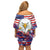 American Eagles Family Matching Off Shoulder Short Dress and Hawaiian Shirt United States Flag Camouflage Style - Wonder Print Shop