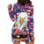 American Eagles Hoodie Dress United States Flag Camouflage Style - Wonder Print Shop