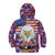 American Eagles Kid Hoodie United States Flag Camouflage Style - Wonder Print Shop