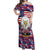 American Eagles Off Shoulder Maxi Dress United States Flag Camouflage Style - Wonder Print Shop