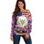 American Eagles Off Shoulder Sweater United States Flag Camouflage Style - Wonder Print Shop