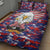 American Eagles Quilt Bed Set United States Flag Camouflage Style