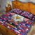 American Eagles Quilt Bed Set United States Flag Camouflage Style