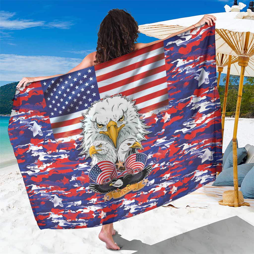 American Eagles Sarong United States Flag Camouflage Style