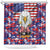 American Eagles Shower Curtain United States Flag Camouflage Style