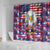 American Eagles Shower Curtain United States Flag Camouflage Style